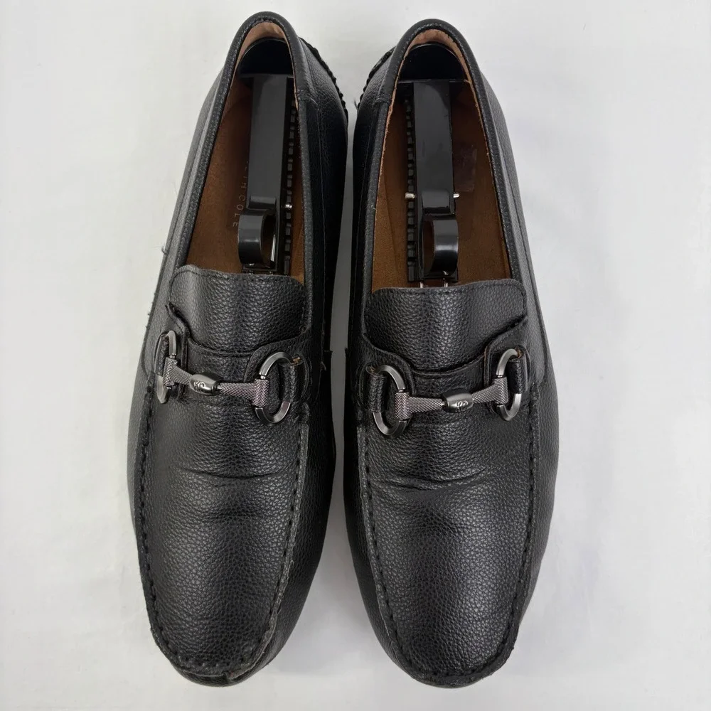 Kenneth Cole Dawson Bit Driver‎ Mens Black Slip On Loafers Shoes Size 10M